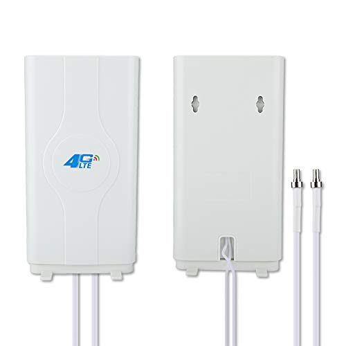4G LTE Antenne,88dBi High Gain Antenne,TS9/CRC9/SMA Antenne,WiFi Signal Booster,800MHz-2700MHz Breitbandantenne,Panel Antenne mit 2m Dual MIMO Kabel(SMA) von Cuifati