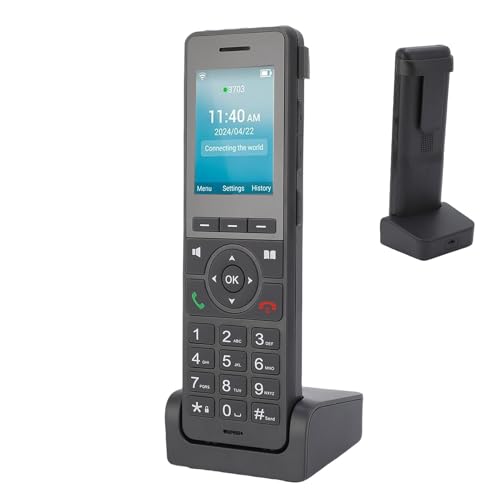 4G LTE Cordless Phone, Tragbares WiFi -Desktop -Telefon mit 2,4 -Zoll -Farbbildschirm, Mobilteillautsprecherphone 16 Stunden Gesprächszeit für VoIP Black 4G LTE Cordless Phone, Tragbares WiFi -Desktop -Telefon mit 2,4 -Zoll -Farbbildschirm, Mobilteillautsprecherphone 16 Stunden Gesprächszeit für VoIP Black von Cuifati