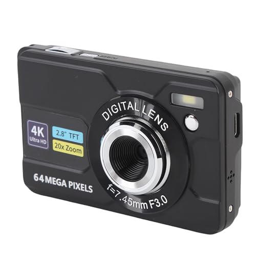 4K-Digitalkamera für Fotografie – 64-MP-Vlogging-Kameras für YouTube – 2,8-Zoll-Bildschirm, HD-Autofokus-Videokameras, Reise-Vlog-Kamera mit 20-fachem Zoom – Wird mit 4K-Digitalkamera für Fotografie – 64-MP-Vlogging-Kameras für YouTube – 2,8-Zoll-Bildschirm, HD-Autofokus-Videokameras, Reise-Vlog-Kamera mit 20-fachem Zoom – Wird mit von Cuifati