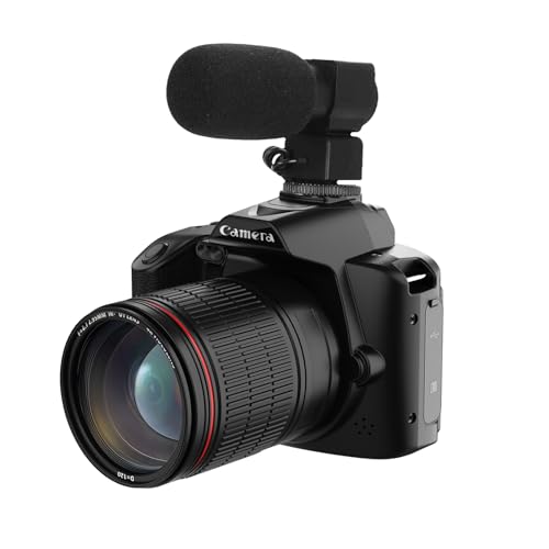 4K-Vlogging-Kamera für YouTube, 64 MP HD-Nachtsicht-Digitalkamera für Fotografie mit WLAN, 3-Zoll-Bildschirm, 16-facher Digitalzoom, Camcorder-Videokamera mit von Cuifati