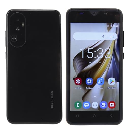 5,0-Zoll-HD-Bildschirm, 4 GB RAM, 32 GB ROM, 8-MP-,12, Multifunktions-Smartphone (Black) von Cuifati