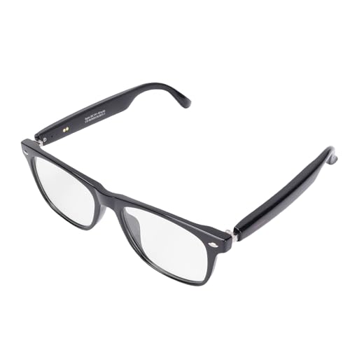 AI -Übersetzer Intelligente Brille mit Mikrofon, Übersetzung Smart Sonnenbrille 144 Sprachen Support, Sprachfernbedienung Audio -Brille, für Reisetreffen, Business IP65 Water (schwarzer Rahmen) von Cuifati