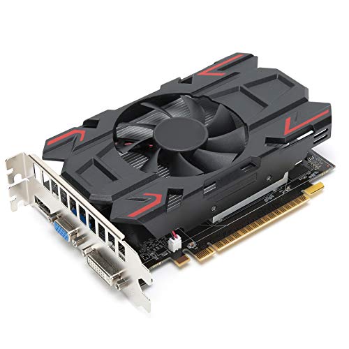 ATI HD6770 4 GB Grafikkarte, 4 GB 128 Bit DDR5 650 MHz Computer PC Gaming Video Grafikkarte GPU, Single Fan Low Profile Grafikkarte, Computer Netzwerk Zubehör von Cuifati