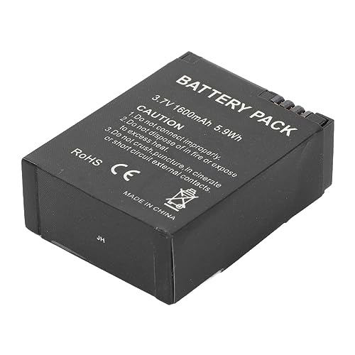 Action-Kamera-Ersatzakku für 3/3+, 1600 MAh, 3,7 V, 5,9 Wh, Kompakter, Tragbarer Wiederaufladbarer Lithium-Ionen-Akku, Sportkamera-Zubehör Action-Kamera-Ersatzakku für 3/3+, 1600 MAh, 3,7 V, 5,9 Wh, Kompakter, Tragbarer Wiederaufladbarer Lithium-Ionen-Akku, Sportkamera-Zubehör von Cuifati