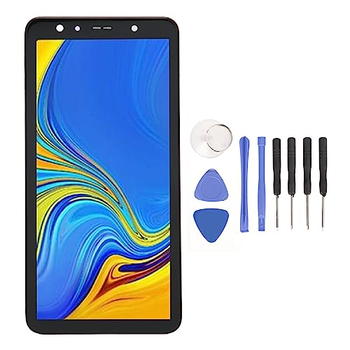 Bildschirm-Ersatz für Samsung Galaxy A7 2018 A750 SM A750F, LCD-Touch-Display-Digitizer-Baugruppe mit Rahmen, Handy-Bildschirm-Ersatz-Reparatur-Werkzeug-Set von Cuifati