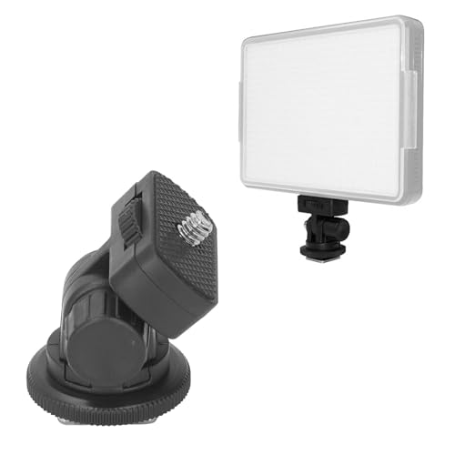 Blitzschuh-Adapter, 180-Grad-Neigung, rutschfeste Unterlage für Spiegelreflexkameras mit LED-Leuchten, Monitore, Blitz und Mikrofone von Cuifati