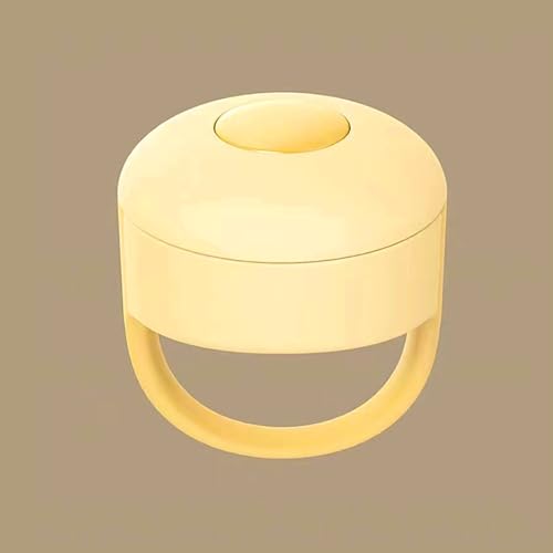 Bluetooth-Fernbedienung für App Page Turner, Finger Scrolling Ring Clicker Tablet Handy Kamera Shutter Selfie Remote Ergonomischer Fingertip Video Controller (Gelb) von Cuifati