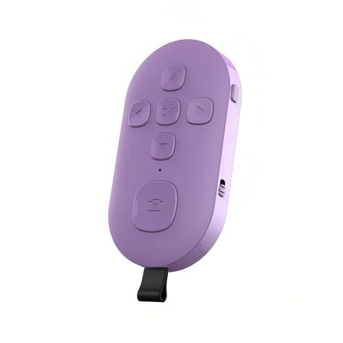 Bluetooth-Fernbedienung für TikTok-Seitenwender, Scroll-Ring-Clicker für Neuartige Kamera-Videoaufnahmen, Auslöser-Selfie-Taste, Wiederaufladbare Fingerfernbedienung für (Purple) von Cuifati