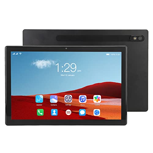 Cuifati 10,1-Zoll-Tablet 8 Kerne 8 GB RAM 256 GB ROM FHD12 WLAN-Tablet mit Schutzhülle (EU-Stecker) von Cuifati