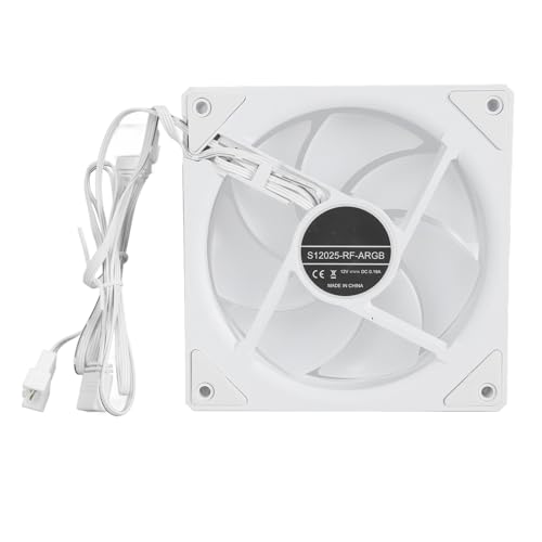 Cuifati 120-mm-ARGB-PWM-Gehäuselüfter, 800 Bis 2000 U/min, 4-poliger CPU-Computer-Kühler, Ultradünne, Geräuscharme Hochleistungs-RGB-Motherboard-Synchronisierungs-Computer-PC-Lüfter von Cuifati