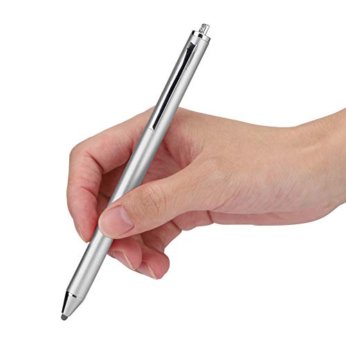 Cuifati 143 Stift, Stoffkopf-Touchscreen-Stift Digitaler Stift Tragbarer Stift für ///-Smartphones und -Tablets (Silber) von Cuifati