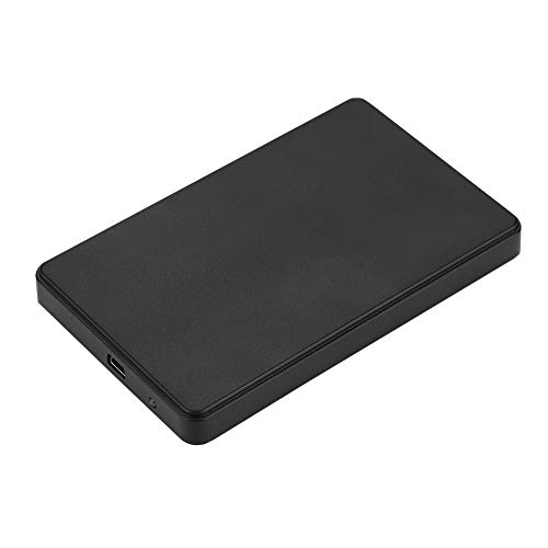 Cuifati 2,5-Zoll-Festplattengehäuse, IDE-Parallele Anschluss Mobile Festplattenbox Externer Hochgeschwindigkeitsspeicher ohne Schrauben, USB 2.0-IDE-Festplattengehäuse, schwarz von Cuifati