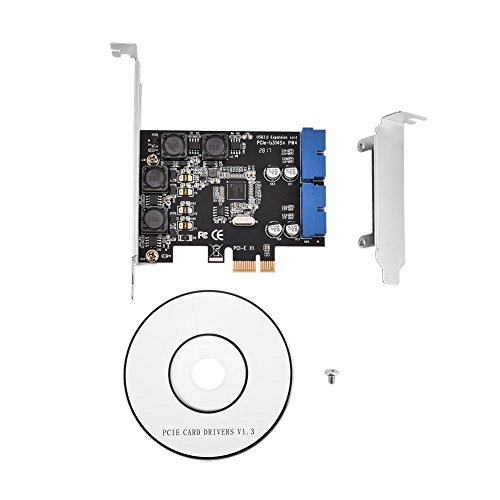 Cuifati 2-Port PCI-E USB 3.0 Express-Karte, -PCI-E USB 3.0 Hub-Controller-Adapter mit internem USB 3.0-Anschluss - Erweitern Sie Zwei weitere USB 3.0-Ports mit niedrigem Profil Cuifati 2-Port PCI-E USB 3.0 Express-Karte, -PCI-E USB 3.0 Hub-Controller-Adapter mit internem USB 3.0-Anschluss - Erweitern Sie Zwei weitere USB 3.0-Ports mit niedrigem Profil von Cuifati