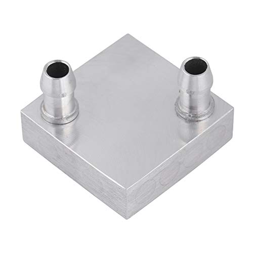 Cuifati 40x40mm Wasserkühlung Aluminiumblock, Aluminiumwasserkühlblock Flüssigwasserkühler Kühlkörper für CPU, Aluminiumblock für CPU Kühler Flüssigwasserkühler Ef von Cuifati