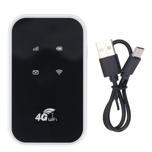 Cuifati 4G -Router mit SIM -Kartensteckplatz mit Entsperrtem USB -WLAN -Modem, Mobiler WLAN -SOTSPOT für Reiseverbindung Bis zu 10 Geräte, Tragbarer (EU -Version) von Cuifati
