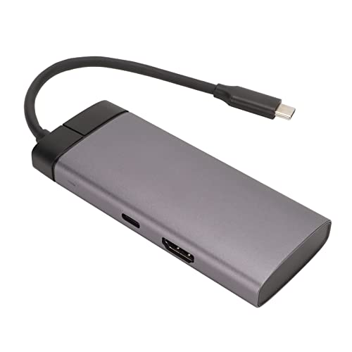Cuifati 5-in-1-USB-C-Hub, USB-C-Dockingstation, Typ-C-Multiport-Adapter, Zwei Monitore, Laptop-USB-C-Dongle mit USB-C-PD-Schnellladung, 4K, 30 Hz, HDMI 3, USB3.0 (5 Gbit/s), von Cuifati