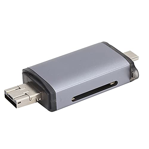 Cuifati 6-in-1-USB-Kartenleser, Typ-C, Micro, USB, TF, SD-Kartenleser, USB-Konverter-Adapter, USB-Hub, OTG-Datenübertragung für Telefon-PC-Laptop-Kamera von Cuifati