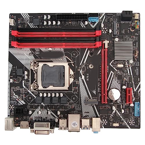 Cuifati ATX-Motherboard 64 GB DDR3 LGA1155 Computer-Motherboard mit SATA3.0, 4 USB3.0, 6 USB2.0, Gigabit-NIC, PCIEX16-Grafikkartensteckplatz von Cuifati