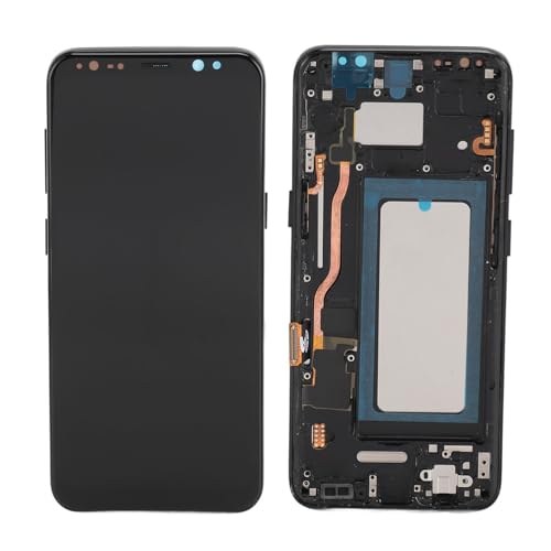 Cuifati Bildschirmaustausch mit Rahmen für Galaxy S8, TFT-LCD-Display, Touchscreen-Digitizer-Baugruppe mit Fingerabdruck, Bildschirm-Reparatur-Set für Galaxy S8 Cuifati Bildschirmaustausch mit Rahmen für Galaxy S8, TFT-LCD-Display, Touchscreen-Digitizer-Baugruppe mit Fingerabdruck, Bildschirm-Reparatur-Set für Galaxy S8 von Cuifati