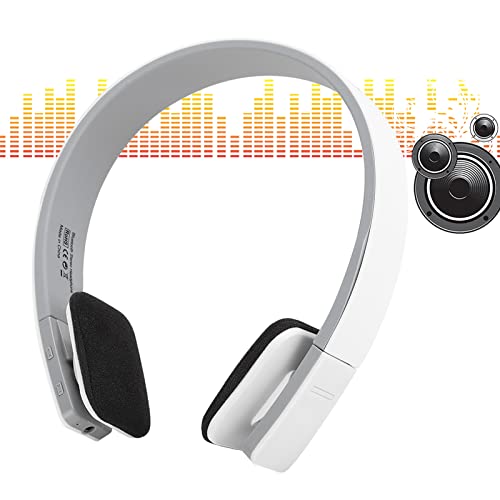 Cuifati Bluetooth-Sport-Headset BQ618, Running Fitness-Kopfhörer mit schwerem Bass, Freisprech-Stereo-Sport-Headset mit schwerem Bass, eingebautes kabelloses Mikrofon(Weiß) von Cuifati