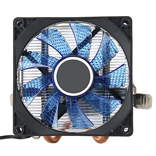 Cuifati CPU-Kühler CPU mit 3-poligem Anschluss Verformung Verhindern Robuste, Dichte Aluminiumlamellen Großes LuftvolumenHoch (Blaues Licht) von Cuifati