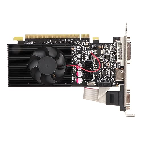 Cuifati Computer-Grafikkarte GT210 1G DDR3 Grafikkarte 64bit 589MHz GT210 GPU 2K 2560x1600 Grafikkarte PCI Express X16 2.0 HDML DVI VGA von Cuifati