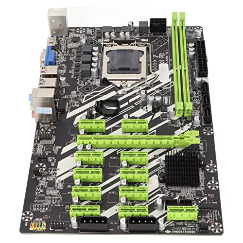 Cuifati Computer-Motherboard, Inter B250 2-Kanal-DDR4-Desktop-Motherboard mit SATA3.0, 1 X PCIE16X, 11 X PCIE1X-SLOT, ATX-Motherboard 24-Pin/8-Pin-Stromversorgung, VGA+HDML von Cuifati