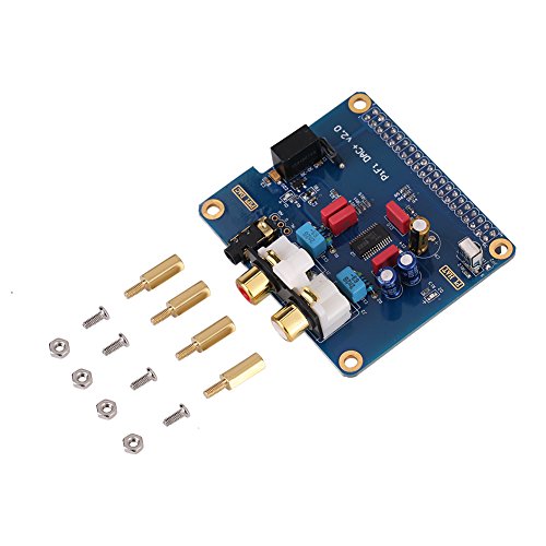 Cuifati Digitale Audiokarte, I2S-Schnittstelle PIFI Digi DAC + HiFi DAC PCM5122 Soundkartenmodul I2S-Anschluss für Raspberry Pi 3 2 Modell B B + Audiokarten-Pinnwand V2.0-Karte von Cuifati