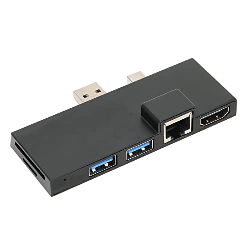 Cuifati Dockingstation für Pro 4/5/6, 6-in-1-Dockingstation-Konverter-Adapter, Laptop, USB-Hub mit 2 USB3.0 (5 Gbit/s), Adapter 4K, SD/TF-Kartenleser-Steckplatz, (12) von Cuifati