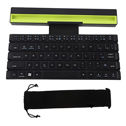 Cuifati Drahtlose Bluetooth-Tastatur, Faltbare Tragbare Tastatur Intelligente Magnetische Induktion für Tablet-Laptop-Smartphone-PC von Cuifati