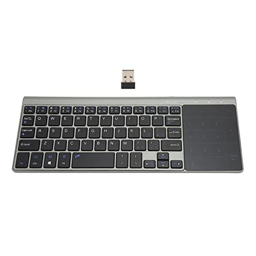 Cuifati Drahtlose Tastatur mit Touchpad, Ultradünne und Leichte Tragbare Tastaturunterstützung für IOS für Windows für Android, für PC, Laptop, Tablet von Cuifati