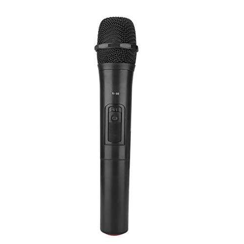 Cuifati Drahtloses Mikrofon, schnurloses Metallmikrofon, UHF-Technologie mit 3,5-mm- und 6,35-mm-Buchsenschnittstelle von Cuifati