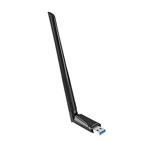 Cuifati Dualband-WLAN-Dongle USB 3.0 1300 M mit High-Gain-Antenne, Einfache Installation, Hochsicherer WLAN-Adapter für Büro, Reisen von Cuifati