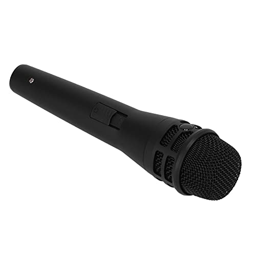 Cuifati Dynamisches Mikrofon Karaoke-Mikrofone Feine Tonaufnahme für Leistungsverstärker/Mixer/Mobillautsprecher/Soundkarte (Schwarz) von Cuifati