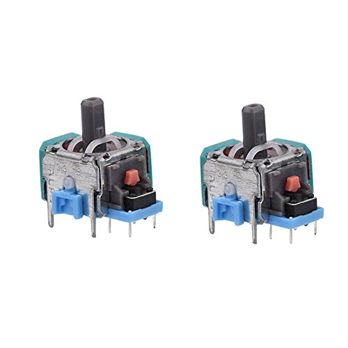 Cuifati Ersatz-Controller-Joystick für ,2-teiliger Analog-Stick 3D-Joystick-Ersatz, 3D-Ersatz-Joystick-Analog-Daumen-Stick, 3D-Wireless-Joystick-Analog-Daumen-Stick--Controller von Cuifati