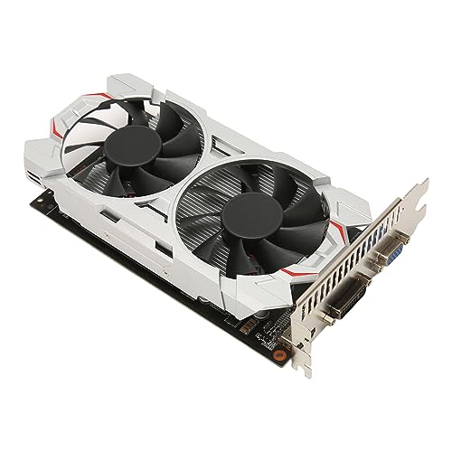 Cuifati GTX 1050Ti Grafikkarte 4 GB DDR5 128 Bit 3800 MHz GPU Gaming-Grafikkarte mit Zwei Lüftern HDML DVI VGA-Grafikkarte für PC-Gaming und Videoaufnahme (GTX1050Ti 4 GB DDR5 128 Bit) von Cuifati