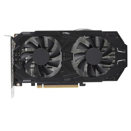 Cuifati GTX1060 Gaming-Grafikkarte, 5 GB GDDR5 192 Bit 1506 MHz Computer-Grafikkarte, PCI Express 3.0 16X HDMI DVI DP Desktop-PC GPU-Grafikkarte mit Zwei Lüftern, Geräuscharm von Cuifati