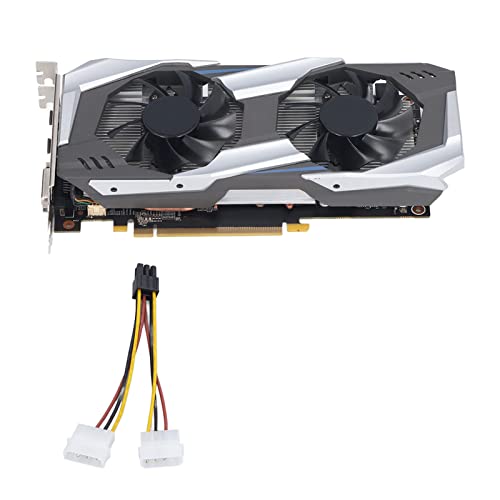 Cuifati GTX1060-Grafikkarte, 3 GB GDDR5-Gaming-Grafikkarte, 1519-MHz-Core-Grafikkarten mit Zwei Lüftern, PCLE 3.0/DVI/DP/HDML von Cuifati