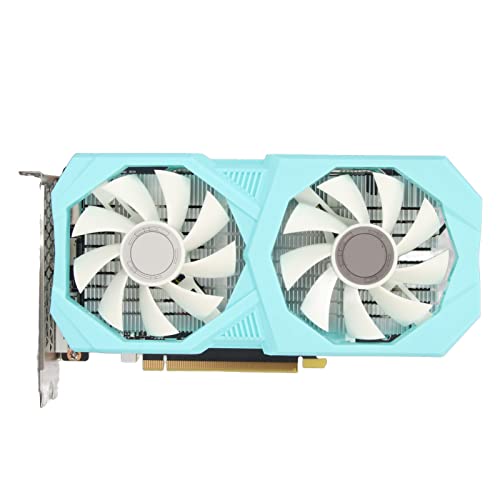 Cuifati GTX1660S Gaming-Grafikkarte, 6 GB GDDR6 192 Bit 1530 MHz Computer-Grafikkarte, PCIE 3.0 X16 DP HDMI DVI Desktop-PC GPU-Grafikkarte mit Zwei Lüftern, Geräuscharm und Leises Arbeiten von Cuifati