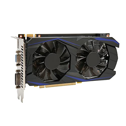 Cuifati GTX550Ti Gaming-Grafikkarte, 6 GB GDDR5 192-Bit-Computer-Grafikkarte mit Zwei Lüftern, PCIe 2.0 HDMI VGA DVI-Video-Grafikkarte GPU für DirectX 11 800 MHz Kernfrequenz von Cuifati