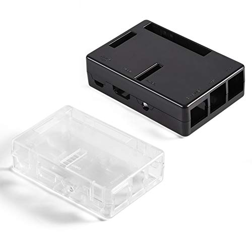 Cuifati Gehäuse für Raspberry Pi 3 B / 2B, ABS-Schutzhülle Kühlkörpergehäuse, Raspberry Pi Board Case Kühlkörper Box 2er Set Raspberry Pi Kits(Transparent) von Cuifati