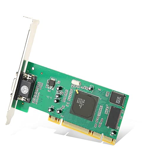 Grafikkarte, Multi-Display-Grafikkarte, Grafikkarte VGA PCI 8 MB 32-Bit-Desktop-Computerzubehör, Low Profile, Grafikkarte mit geringem Verbrauch von Cuifati