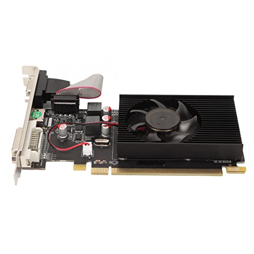 Cuifati HD6450 Grafikkarte, 64bit 3600MHz 2GB DDR3 Grafikkarte, 4K Grafikkarte Upgrade Computerzubehör HDML/DP/DVI, für Desktop von Cuifati