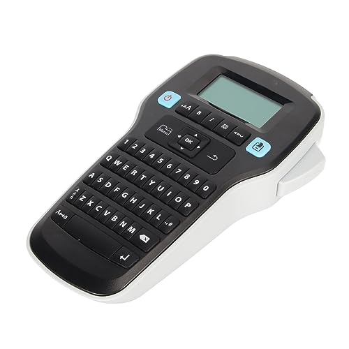 Cuifati Handheld-Etikettendrucker, Tragbarer Tastatur-Etikettendrucker, Einfach zu Bedienender 52-Tasten-Etikettendrucker, über 200 Benutzerdefinierte Etiketten, Schnelle Eingabe für 6 von Cuifati