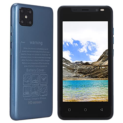 Cuifati IP12 Pro 3G Android Smartphone, 4,66 Zoll HD Entsperrtes Smartphone, 512 MB + 4 GB, Dual-Kameras Vorne Hinten, 128 GB Erweiterbar, Dual-SIM-Handy für Android 4.4.2 - Handy Sperren(Blau) von Cuifati