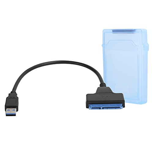 Cuifati Kabel Externe Festplatte, Stark und Stabil, USB3.0 High-Speed-Lesen, Konvertierungskabel mit Schutzbox (Blau) von Cuifati