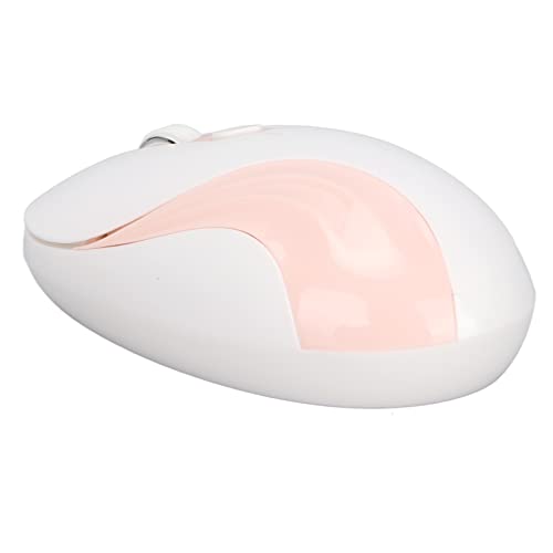 Cuifati Kabellose Computermaus, 2,4 G Tragbare Kabellose Maus, Einstellbare DPI-Desktop-Maus mit USB-Empfänger, Ergonomisches Design, Gaming-Maus mit 4 Tasten, für PC/Windows/Android (Rosa) von Cuifati