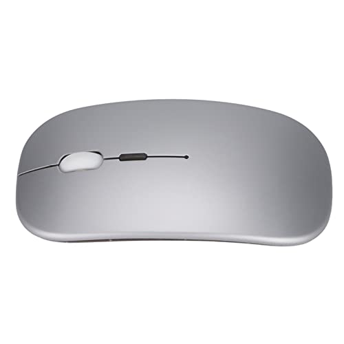 Cuifati Kabellose Optische Maus, 2,4 GHz DPI-Regulierung Office Light Mouse, 2,4 GHz Drahtlose Übertragungstechnologie, Bunte Lichter, Cooler (Silber) von Cuifati