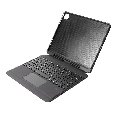 Cuifati Kabellose Tastatur für IOS-Tablet 12,9 Zoll, Schwarz, Abnehmbare BT-Verbindung, Magnetisch, Präzise Ausschnitte, Lange Akkulaufzeit mit PU-Leder und ABS-Material, Quer- oder von Cuifati