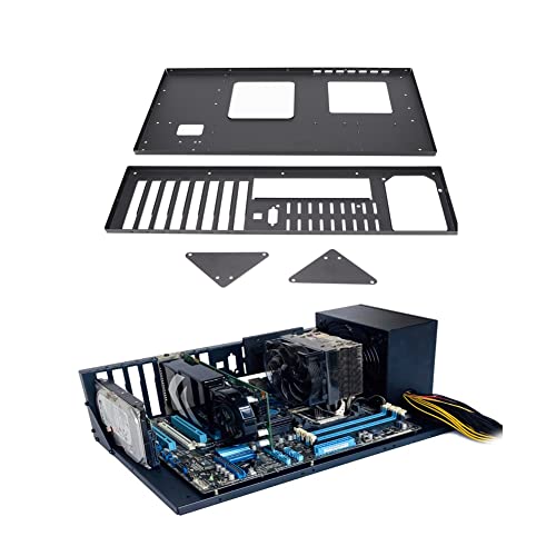 Cuifati MK 01 DIY-Gaming-Computergehäuse, Offenes Gehäusegehäuse für Motherboards, Innerhalb von 305 X 245 Mm, Weites Körperwärmeableitungsdesign, Zubehör für SSD-Motherboards von Cuifati